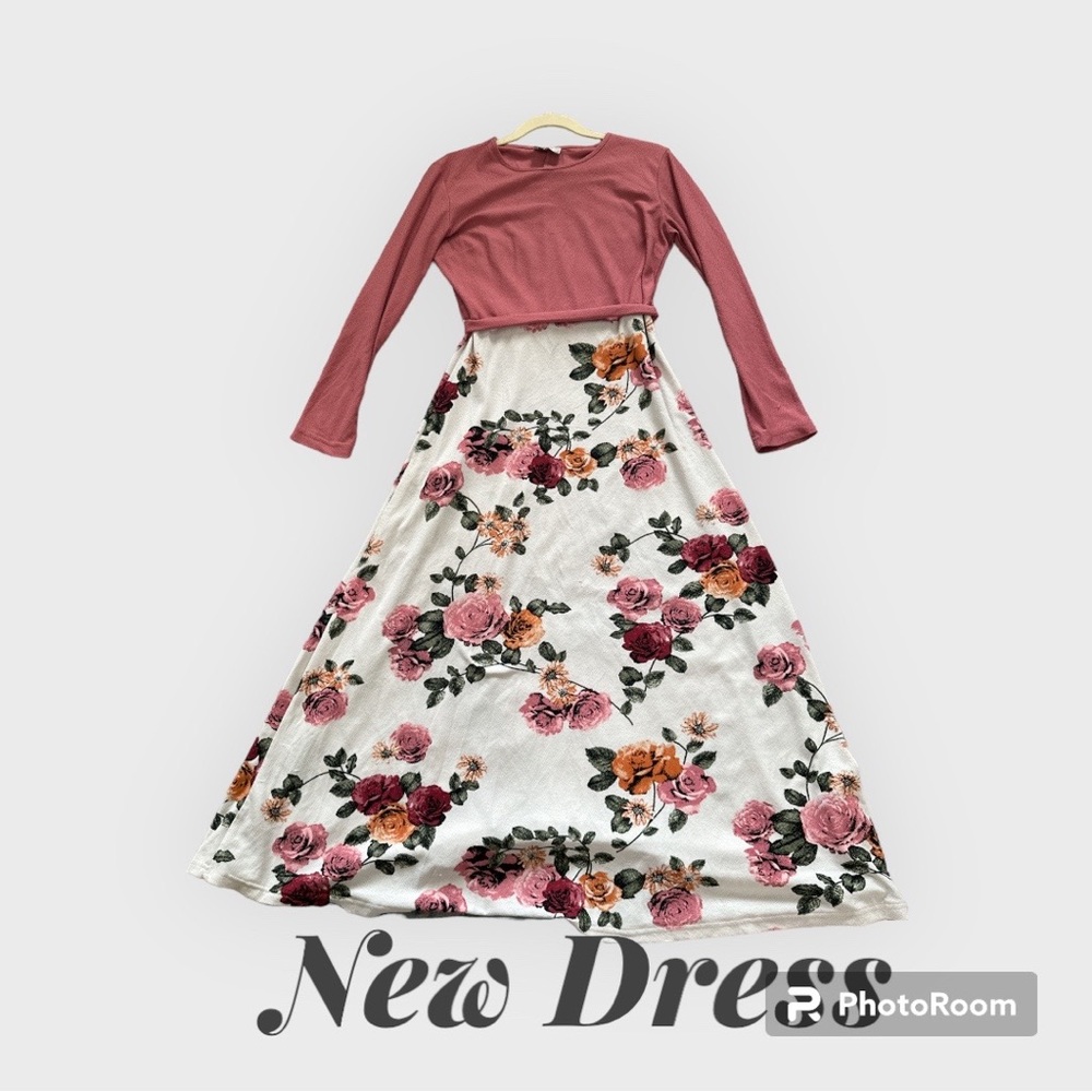 Summer floral maxi dress